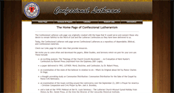 Desktop Screenshot of confessionallutherans.org